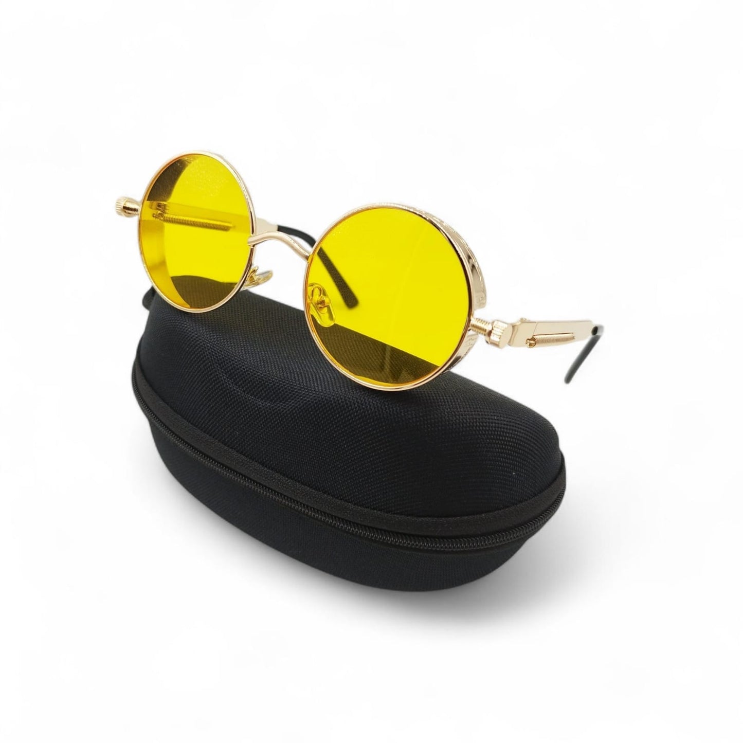 Gafas De Sol Steampunk Redondas + Estuche 🔥