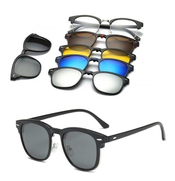 Lentes Gafas 5 En 1 Ref 2218 Magnéticas