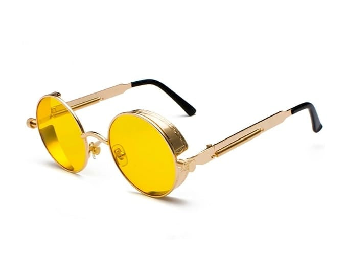 Gafas De Sol Steampunk Redondas + Estuche 🔥