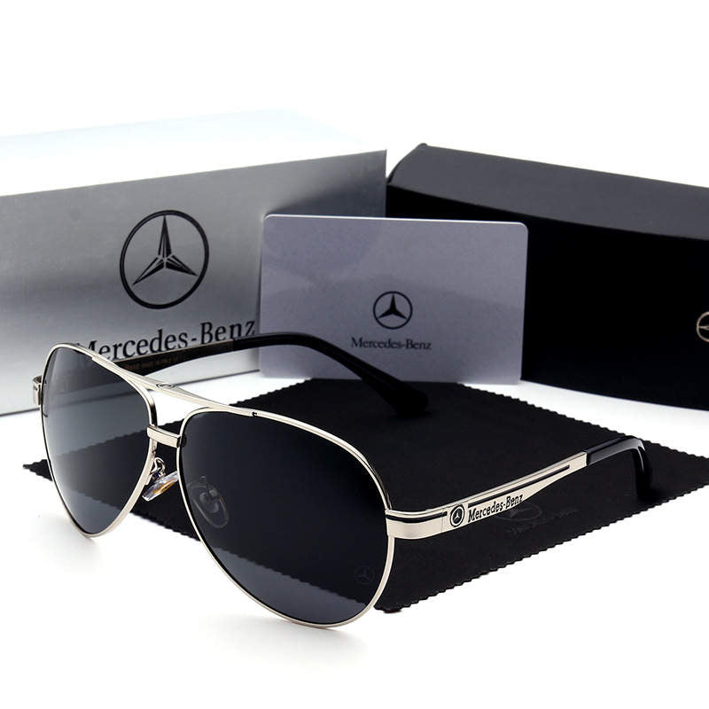 Gafas De Sol Mercedes Benz Black Silver Polarizadas