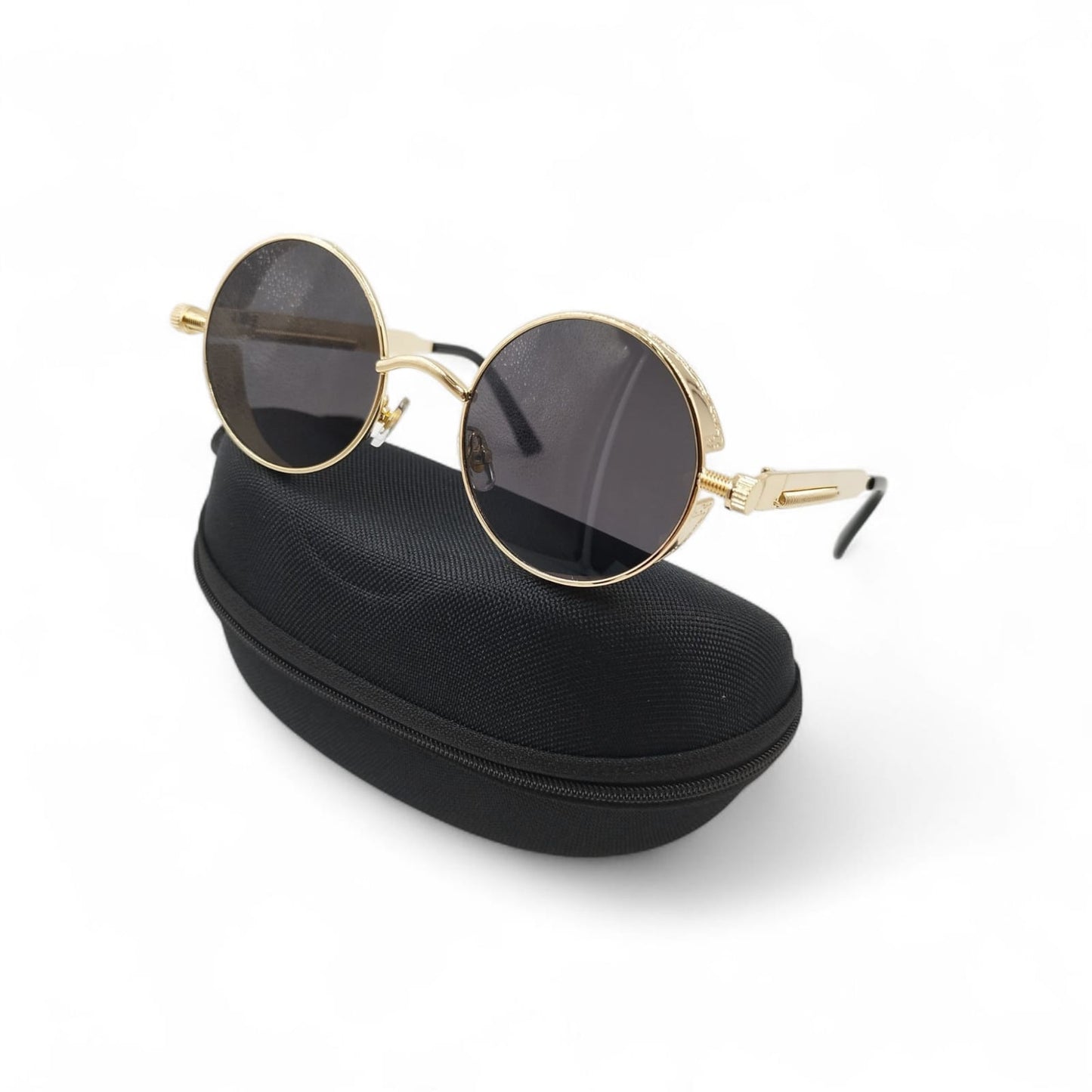 Gafas De Sol Steampunk Redondas + Estuche 🔥