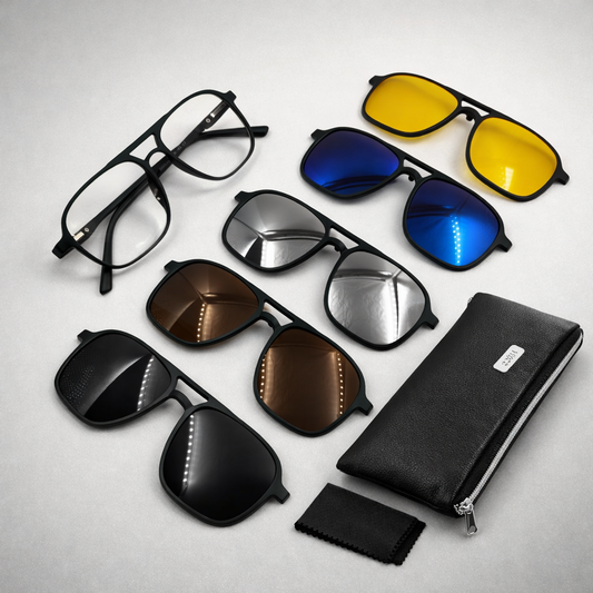 Lentes Gafas 5 En 1 Ref 2333 Magnéticas