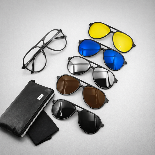 Lentes Gafas 5 En 1 Ref 2380 Magnéticas
