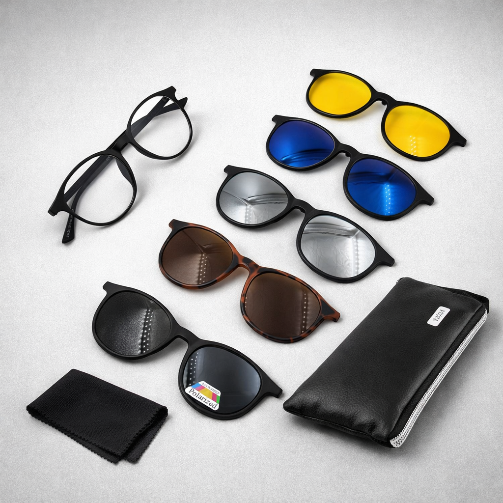 Lentes Gafas 5 En 1 Ref 2245 Magnéticas