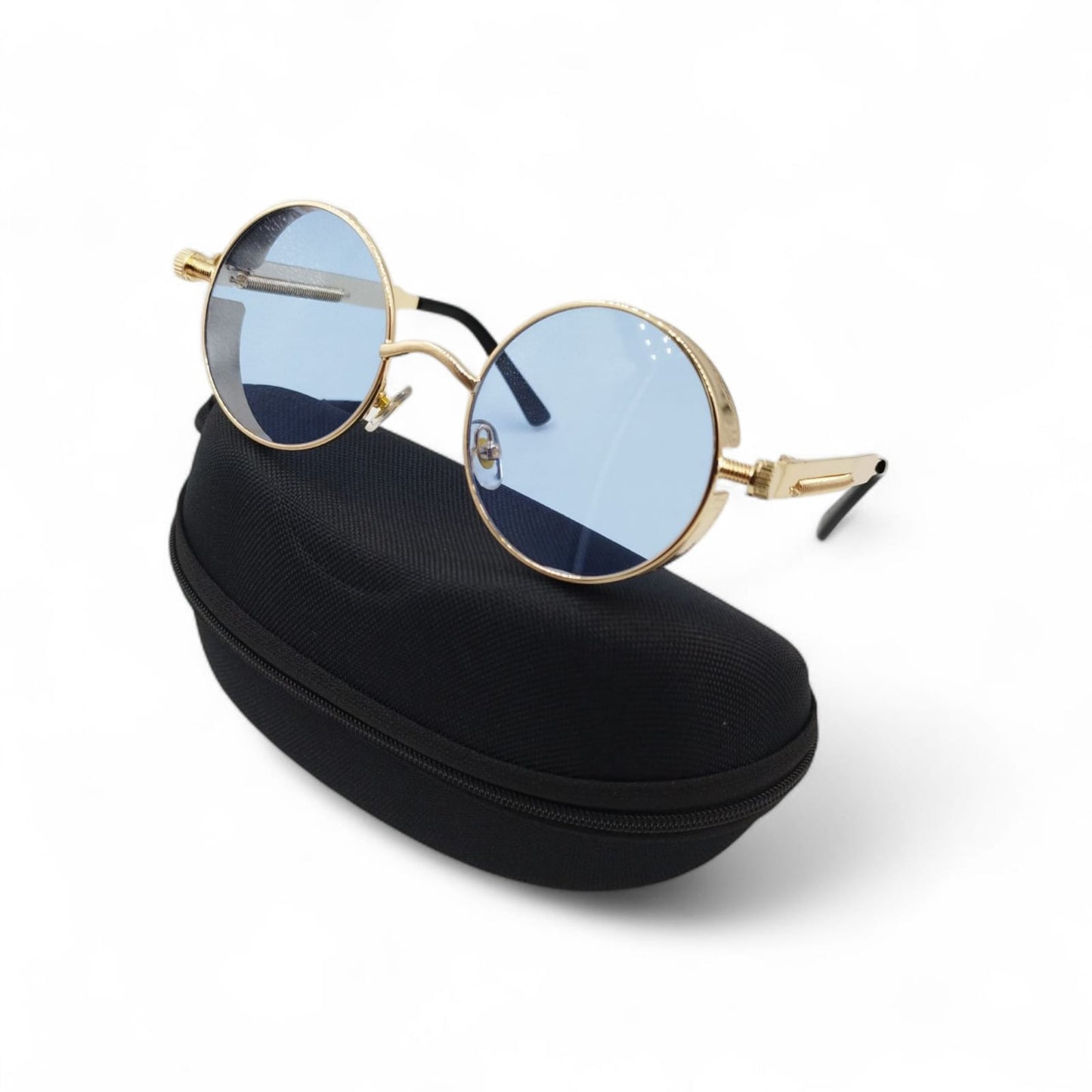 Gafas De Sol Steampunk Redondas + Estuche 🔥