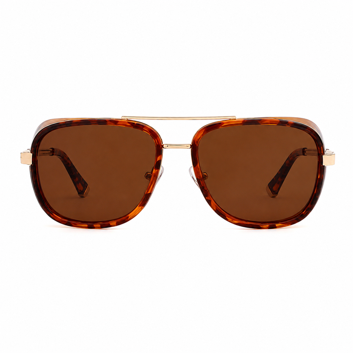 Gafas de Sol Retro Aviador con Protección Lateral y Estuche
