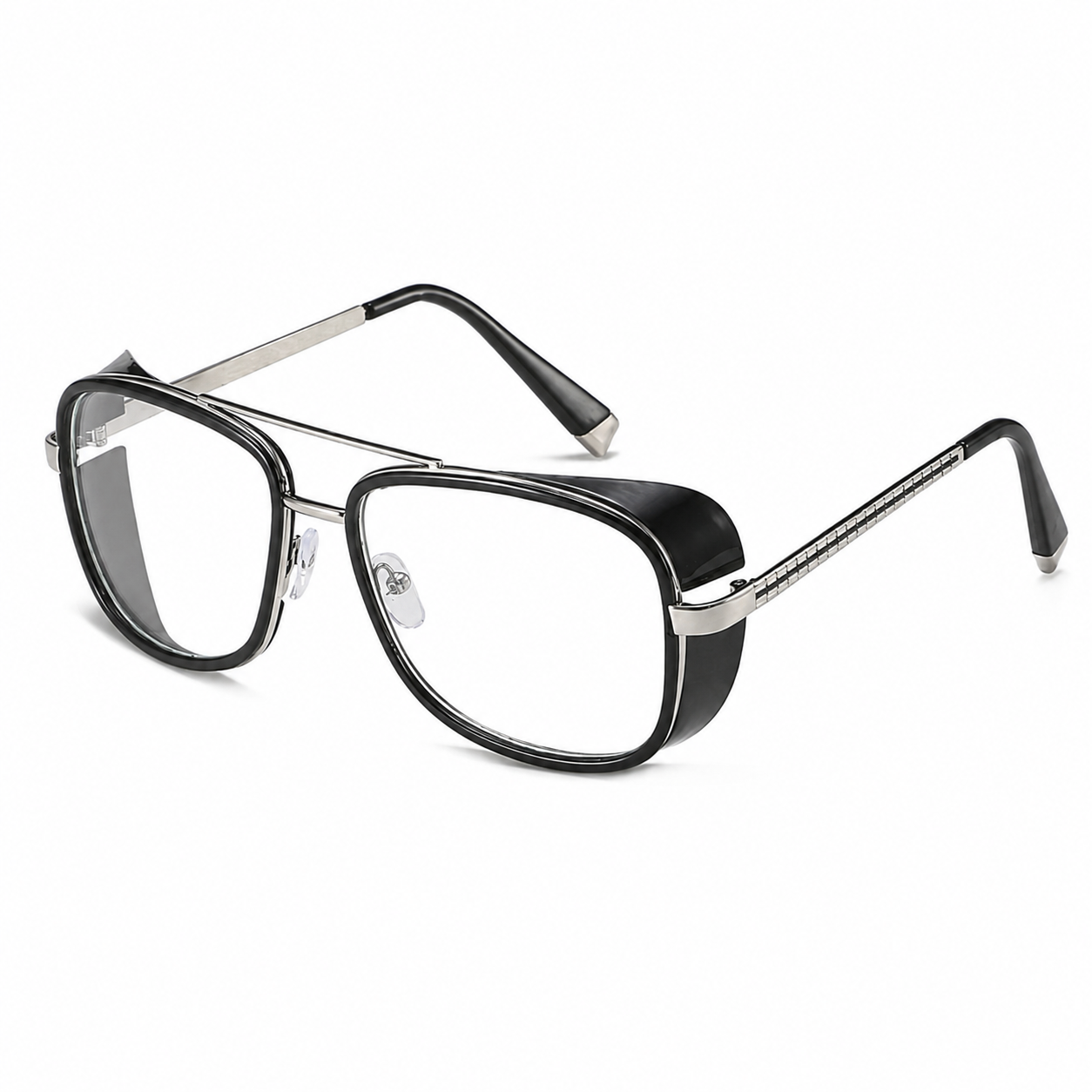 Gafas de Sol Retro Aviador con Protección Lateral y Estuche
